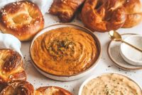 Brioche Pretzels and Smoked Gouda Beer Cheese Bliss