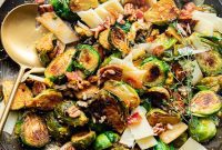 Sticky Sriracha Honey Brussels Sprouts