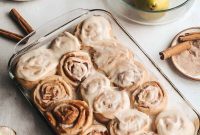 Luscious Pear Cinnamon Swirls with Cream Cheese Frosting