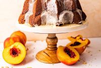 Cobbler-Kissed Peach Pound Cake