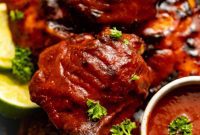 Smoky Baked BBQ Chicken Thighs
