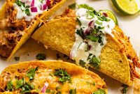 Golden Baked Chicken Tacos