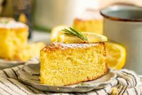 Aromatic Lemon & Rosemary Olive Oil Cake