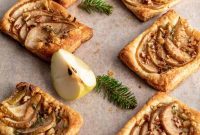 Flaky Pear and Gorgonzola Puffs