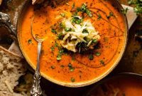 Velvet Roasted Red Pepper and Smoked Gouda Bisque