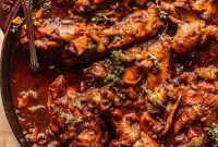 Soulful Brown Stew Chicken