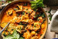 One-Pot Tuscan Tortellini Comfort Soup