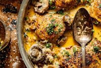 Rich White Wine Chicken with Velvety Sauce