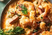 Bayou Bliss: Spicy Shrimp and Creamy Grits