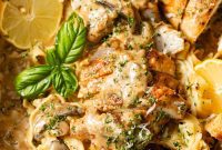 Creamy Chicken Marsala Fettuccine