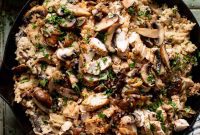 Velvety Chicken and Mushroom Rice Delight