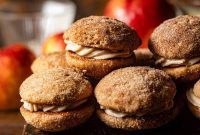 Spiced Apple Cider Whoopie Sandwiches