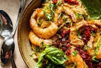 Bright Pesto Shrimp Pasta