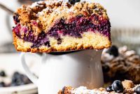 Sweet Blueberry Crumble Coffee Cake