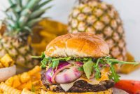 Sweet Spicy Jerk Pineapple Burger