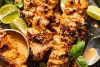 Dynamite Chicken Skewers