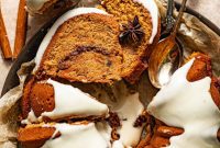 Southern Sweet Potato Pound with Cream Cheese Cloud