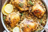Rosemary Parmesan Chicken and Orzo