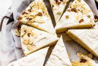 Golden Almond Cake with Creamy Mascarpone Frosting