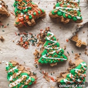 Delicious Chocolate Chip Christmas Tree Cookies