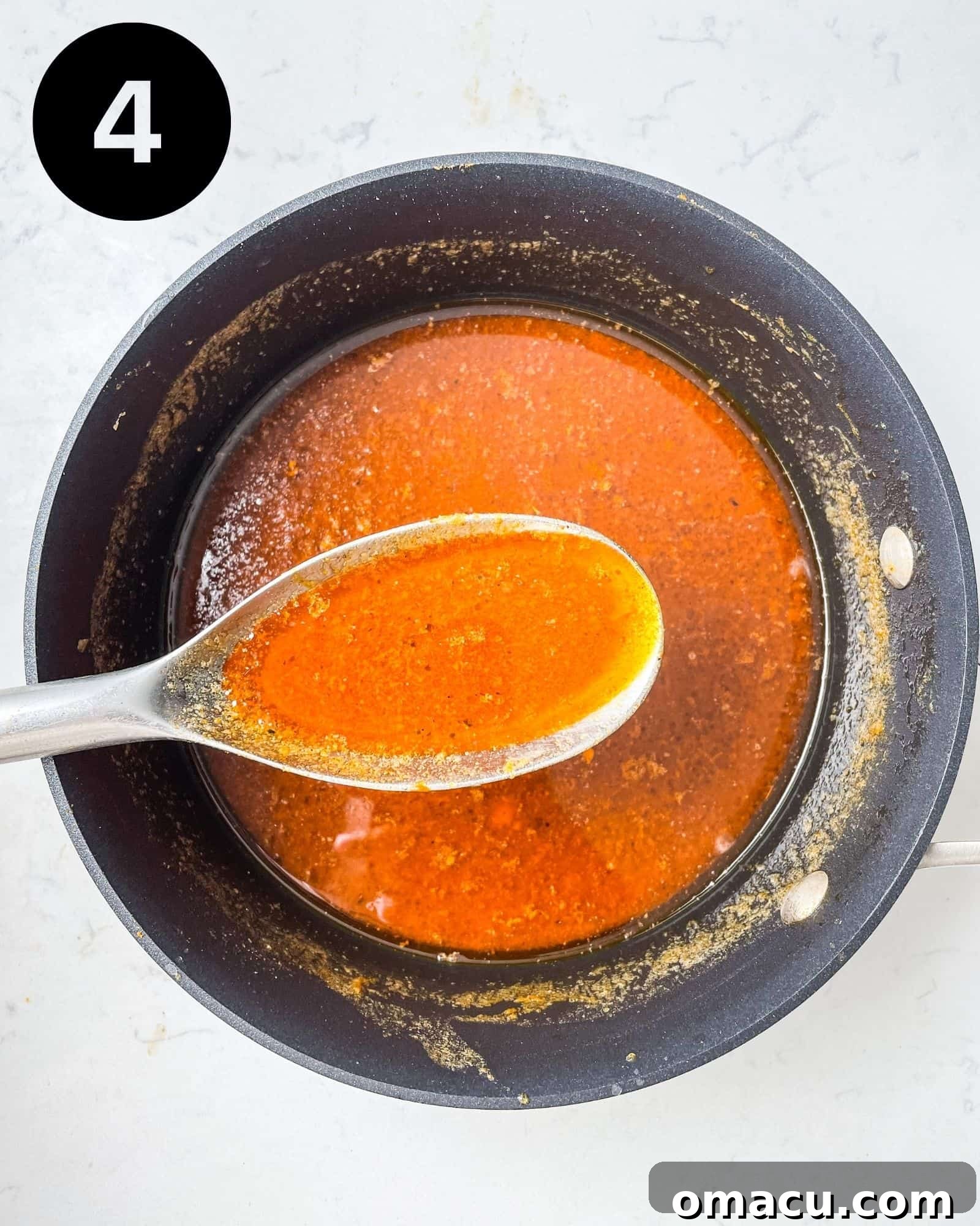 old bay shrimp boil butter sauce in a saucepan.