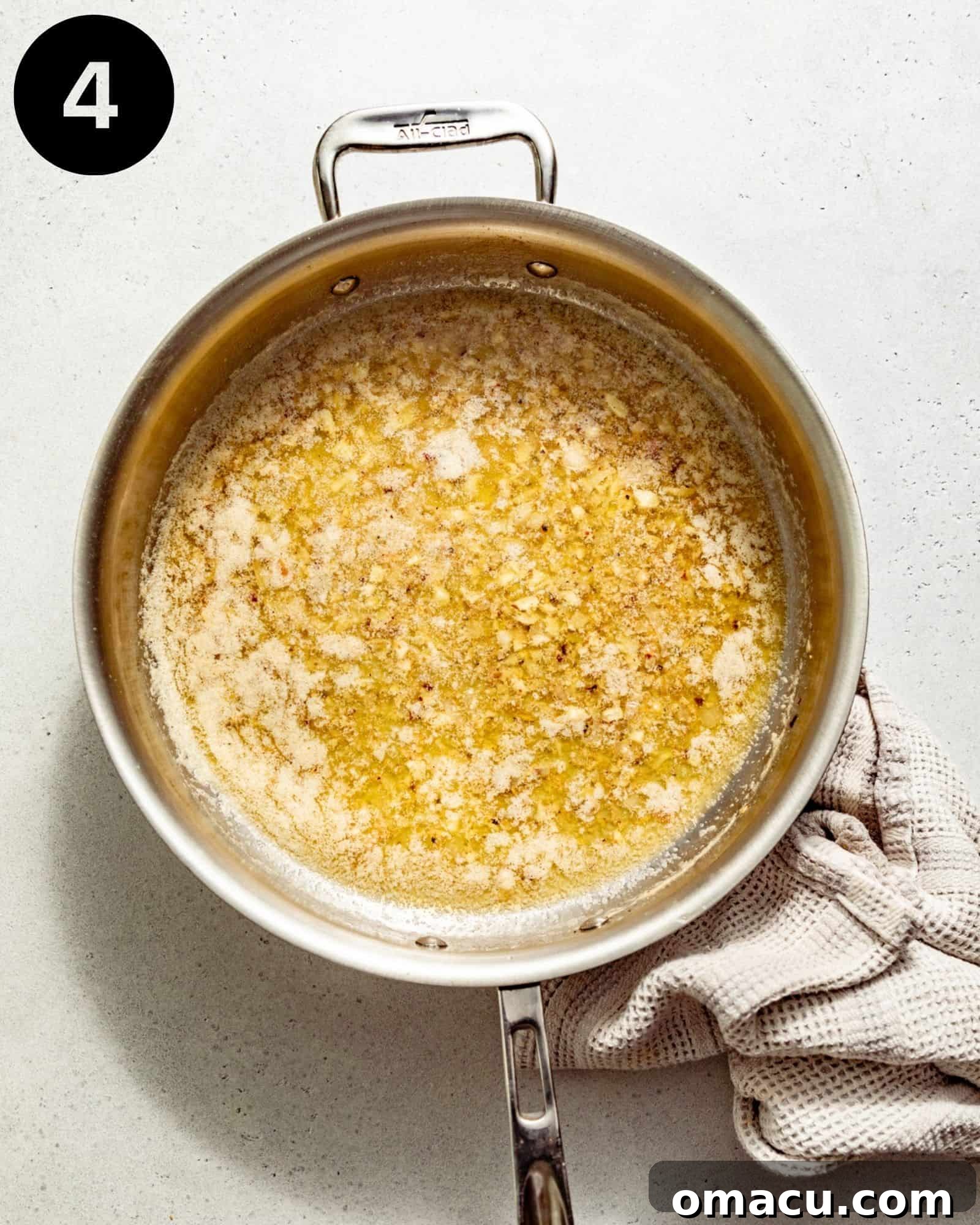 poaching liquid in a deep skillet.
