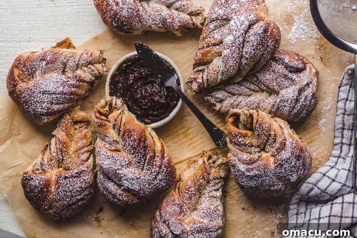 Side view of the soft and buttery prune starbread.