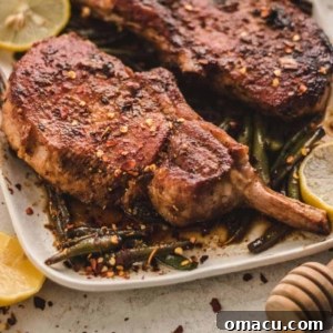 pork chops on a plate
