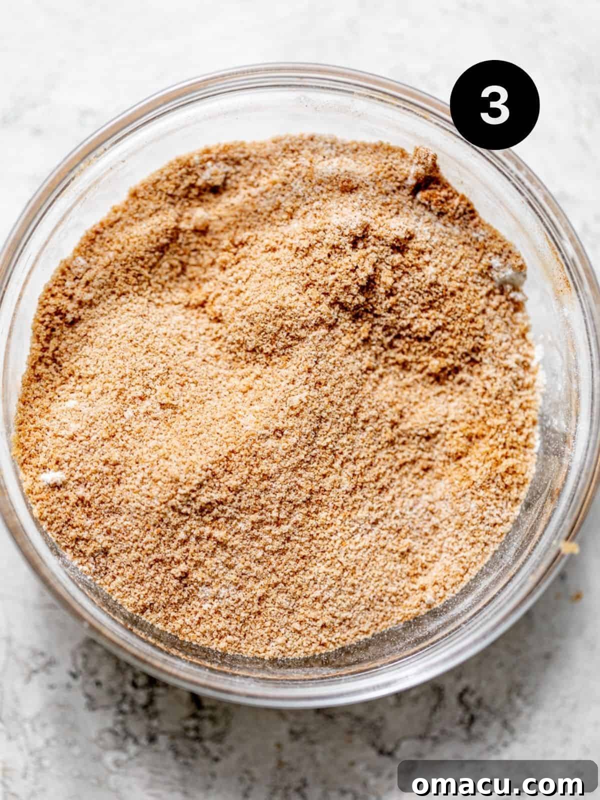 cinnamon cardamom coffee cake filling whisked together in a small bowl. 