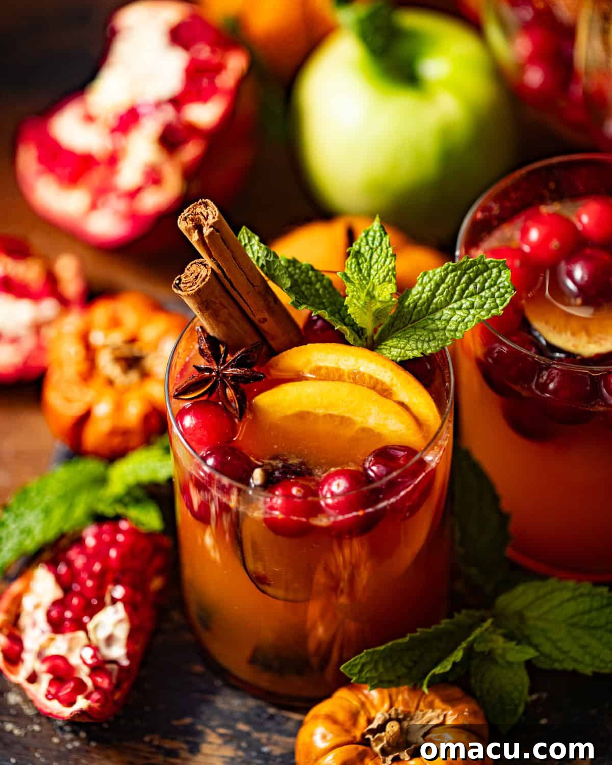 autumn sangria in a cup. 