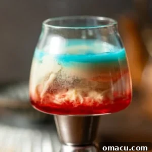 alien brain hemorrhage shot on top of a jigger.