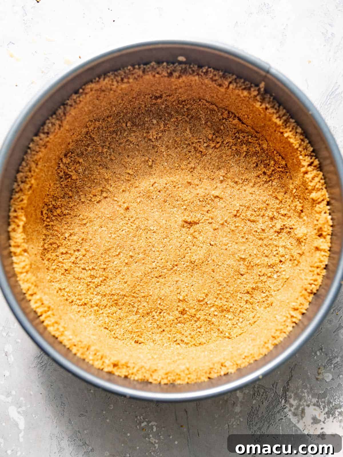 graham cracker crust in a 9-inch springform pan. 