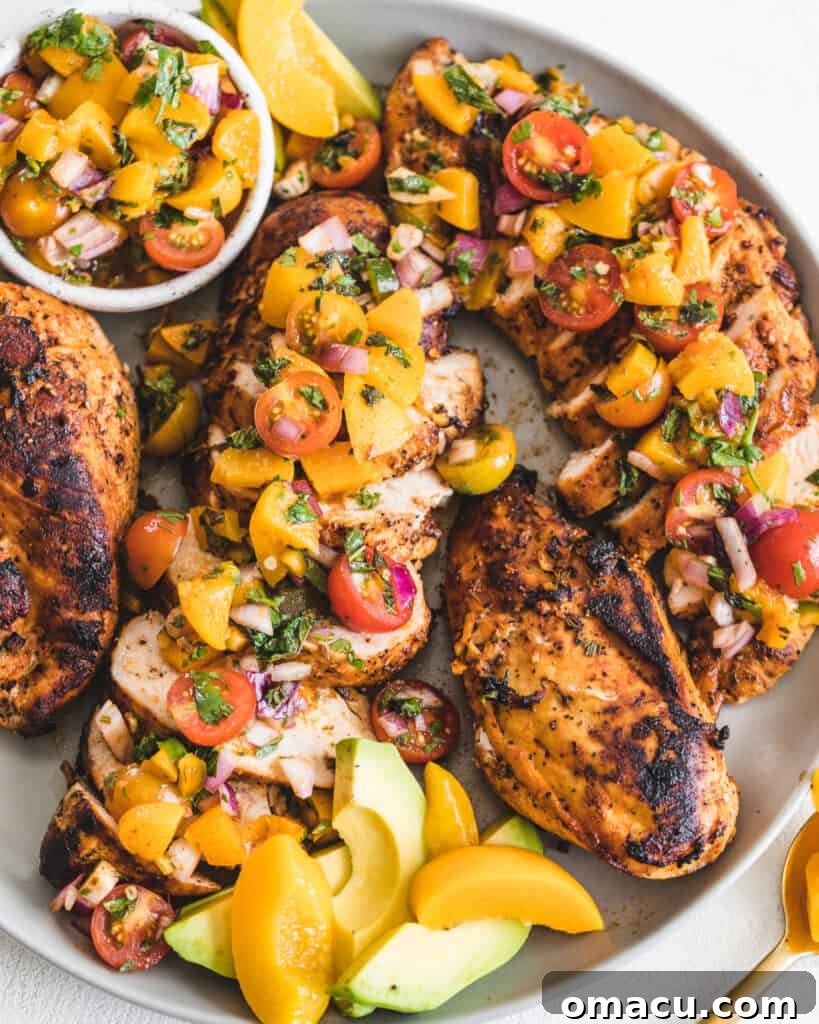 Artfully arranged ingredients and the final dish of honey garlic chicken