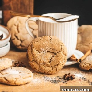 Cookies in front of a coffee mug