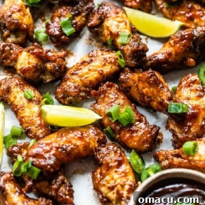 crispy oven baked cajun bbq wings on a serving tray
