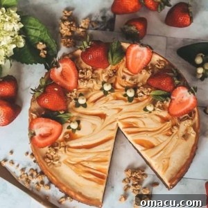 Apricot Cream Tart with elegant decoration