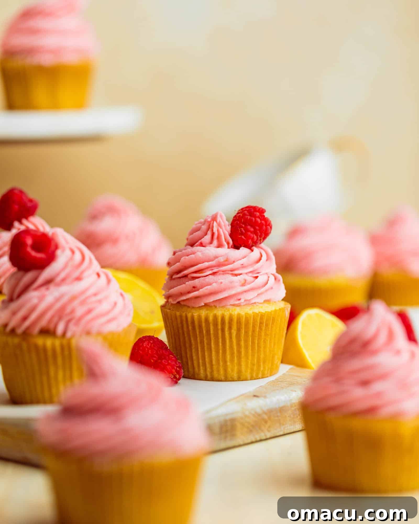 cupcakes on a cutting board