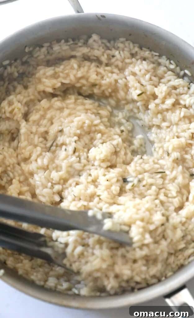 Risotto in a pan