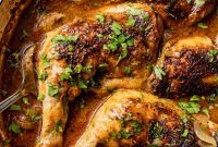 Crispy Baked Chicken Leg Quarters