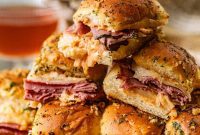 Golden Reuben Slider Bites