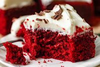 Decadent Red Velvet Sheet Cake
