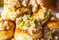 Fluffy Biscuits, Savory Gravy