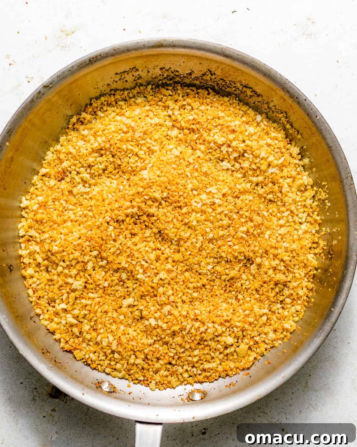 Crispy Oven-Baked Chicken That Tastes Like Fried Chicken 5 panko breadcrumbs toasted in butter in a skillet.