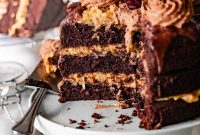 Classic German Chocolate Cake with Coconut-Pecan Frosting