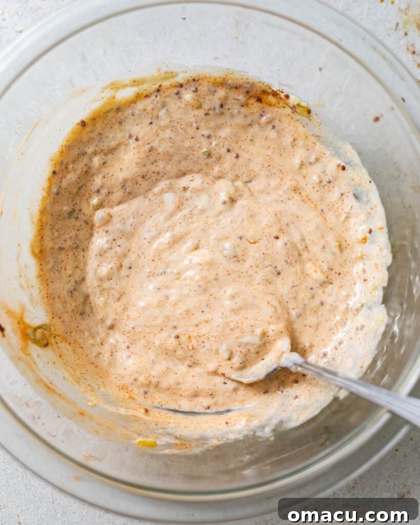 Creole tartar sauce in a bowl