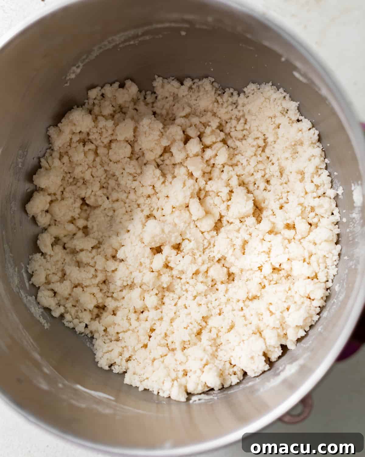 Classic Italian Cream Cake Recipe with Cream Cheese Frosting 6 Butter mixed with the dry ingredients until sandy and crumbly for reverse creaming method.