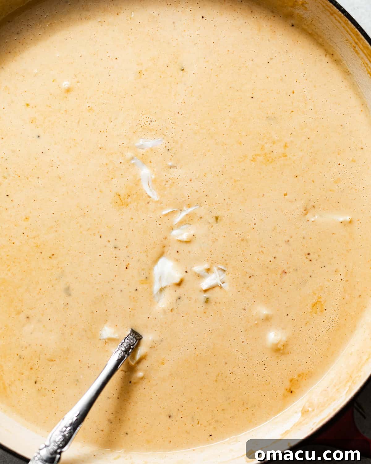 Classic She-Crab Soup: Southern Creamy Crab Recipe 6 jumbo lump crab folded into the soup.